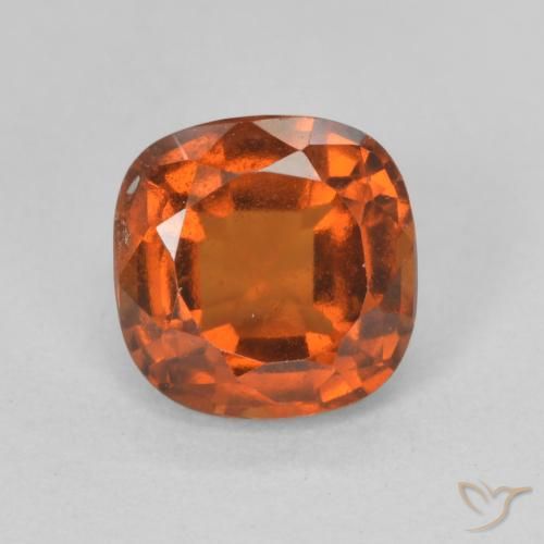 1.93ct 天然 赤みがかったオレンジ ヘソナイトガーネット, クッション, VS