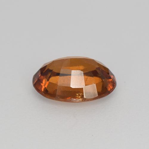 1.27カラットの天然ディープオレンジヘソナイトガーネット（7.8×6 mm・オーバルカット）
