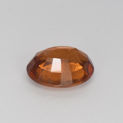 2.26カラットの天然ミディアムブラウンヘソナイトガーネット（8.9×7.3 mm・オーバルカット）