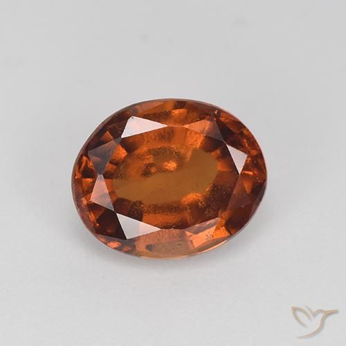 2.55ct 天然 ミディアムブラウン ヘソナイトガーネット, 楕円形, VS-SI