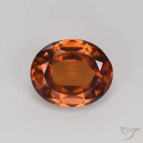 2.12ct 天然 ウォームブラウン ヘソナイトガーネット, 楕円形, VS