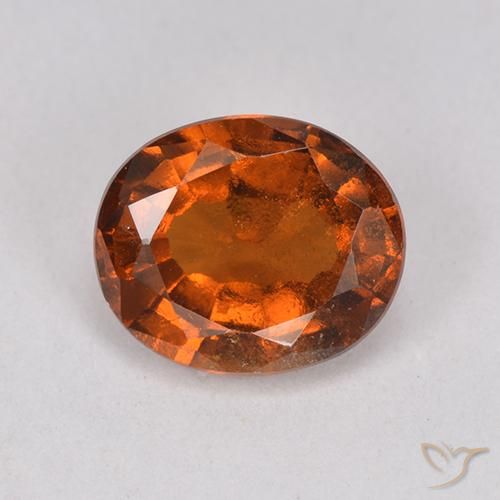 1.80ct 天然 赤みがかったオレンジ ヘソナイトガーネット, 楕円形, VS-SI