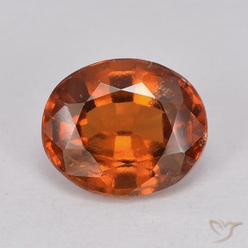 2.26ct 天然 ディープオレンジ ヘソナイトガーネット, 楕円形, VS