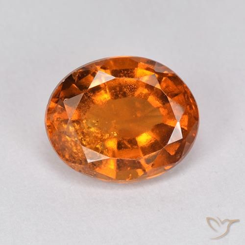 2.40ct 天然 ミディアムダークオレンジ ヘソナイトガーネット, 楕円形, VS-SI