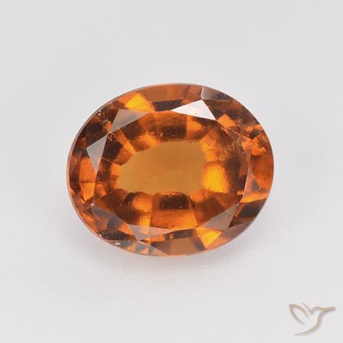 2.39ct 天然 ディープオレンジ ヘソナイトガーネット, 楕円形, VS