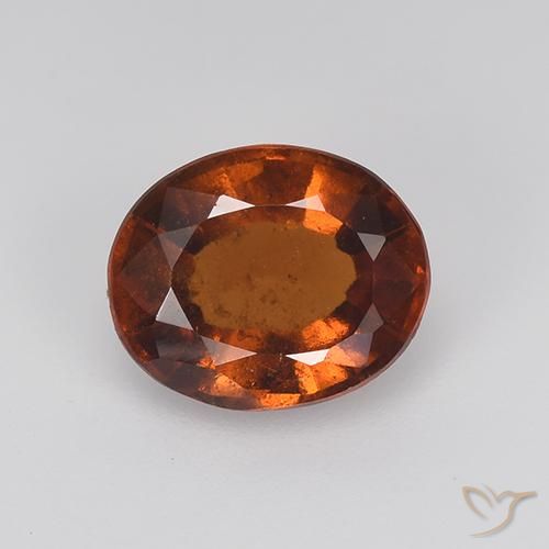 2.72ct 天然 赤みがかったブラウン ヘソナイトガーネット, 楕円形, VS-SI