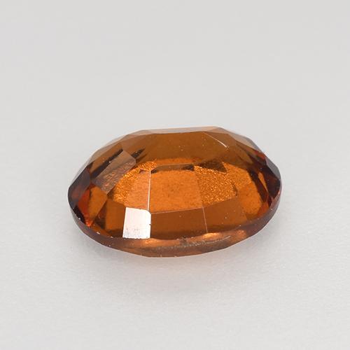 1.50カラットの天然ミディアムダークオレンジヘソナイトガーネット（7.7×6 mm・オーバルカット）