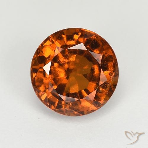 1.89ct 天然 ディープオレンジ ヘソナイトガーネット, ラウンド, VS