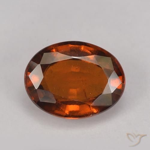 2.82ct 天然 赤みがかったオレンジ ヘソナイトガーネット, 楕円形, VS-SI
