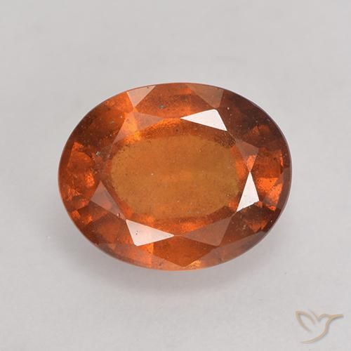 2.73ct 天然 ディープオレンジ ヘソナイトガーネット, 楕円形, VS-SI