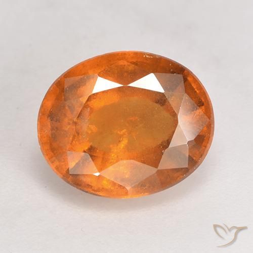2.90ct 天然 ディープオレンジ ヘソナイトガーネット, 楕円形, SI