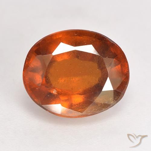 3.19ct 天然 ディープオレンジ ヘソナイトガーネット, 楕円形, SI