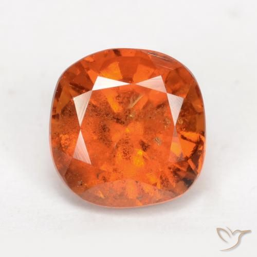 2.15ct 天然 ミディアムオレンジ ヘソナイトガーネット, クッション, VS-SI