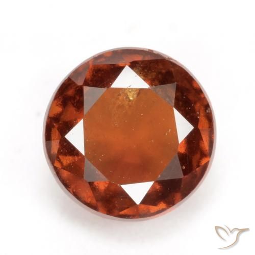 2.47ct 天然 アンバーオレンジ ヘソナイトガーネット, ラウンド, VS-SI