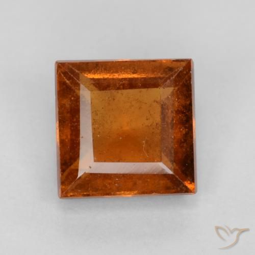 1.32ct 天然 ディープオレンジ ヘソナイトガーネット, 四角形, VS-SI