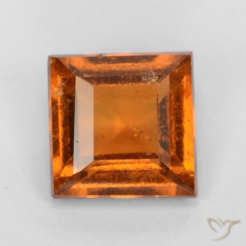 1.33ct 天然 ディープオレンジ ヘソナイトガーネット, 四角形, VS-SI