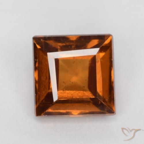 1.41ct 天然 ディープオレンジ ヘソナイトガーネット, 四角形, VS