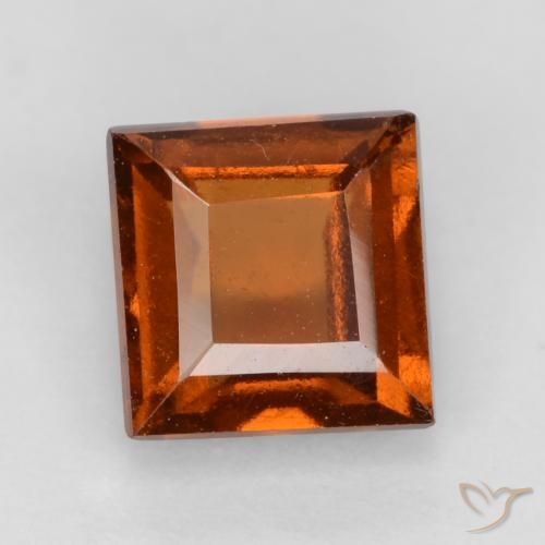 1.32ct 天然 ディープオレンジ ヘソナイトガーネット, 四角形, VS