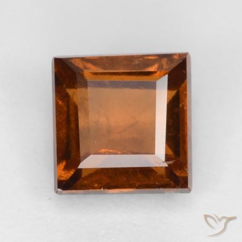 1.50ct 天然 アンバーオレンジ ヘソナイトガーネット, 四角形, VS