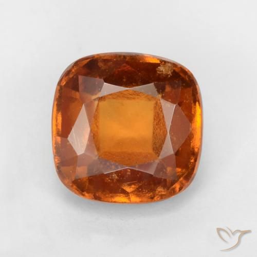 1.93ct 天然 ディープオレンジ ヘソナイトガーネット, クッション, VS-SI