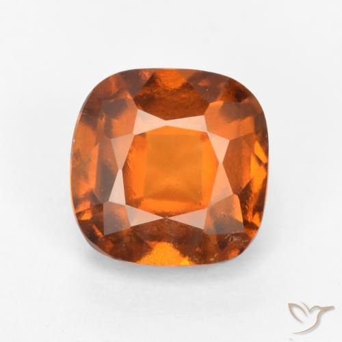 2.24ct 天然 ミディアムダークオレンジ ヘソナイトガーネット, クッション, VS