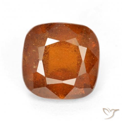 1.94ct 天然 ミディアムダークオレンジ ヘソナイトガーネット, クッション, SI