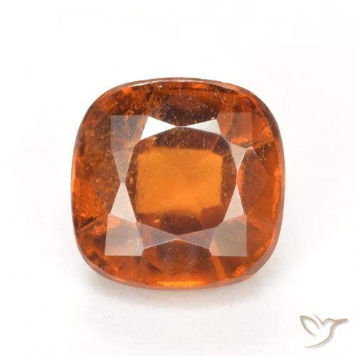 2.41ct 天然 ディープオレンジ ヘソナイトガーネット, クッション, VS-SI