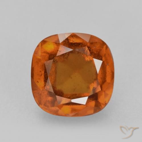 2.28ct 天然 ミディアムオレンジ ヘソナイトガーネット, クッション, VS-SI