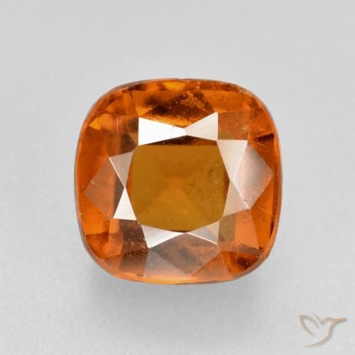 2.26ct 天然 ディープオレンジ ヘソナイトガーネット, クッション, VS-SI