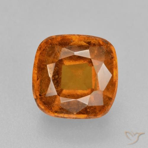2.29ct 天然 赤みがかったオレンジ ヘソナイトガーネット, クッション, VS-SI
