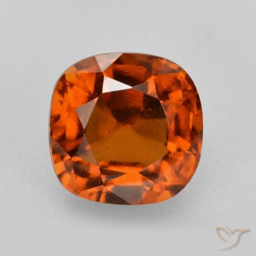 2.55ct 天然 ディープオレンジ ヘソナイトガーネット, クッション, VS