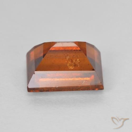 2.13カラットの天然Medium Dark-Orangeヘソナイトガーネット、バゲット、VS-SI