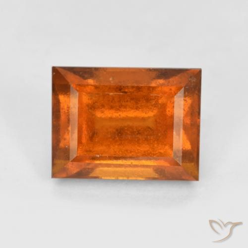 2.15ct 天然 ディープオレンジ ヘソナイトガーネット, バゲット, VS-SI