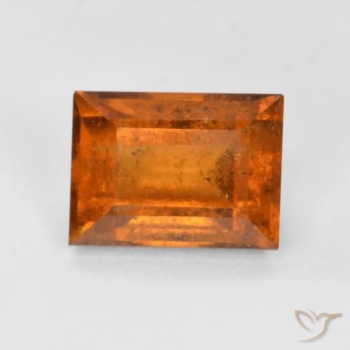 2.44ct 天然 ディープオレンジ ヘソナイトガーネット, バゲット, VS-SI