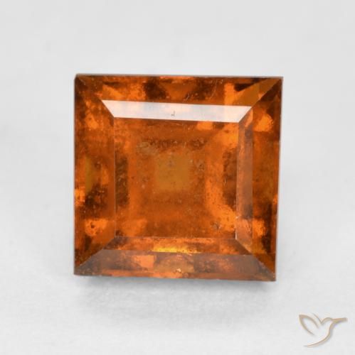 1.59ct 天然 ディープオレンジ ヘソナイトガーネット, 四角形, VS-SI