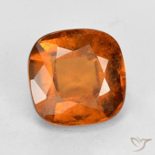 2.10ct 天然 ディープオレンジ ヘソナイトガーネット, クッション, VS-SI