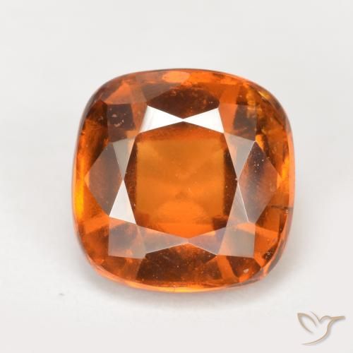 2.20ct 天然 ディープオレンジ ヘソナイトガーネット, クッション, VS