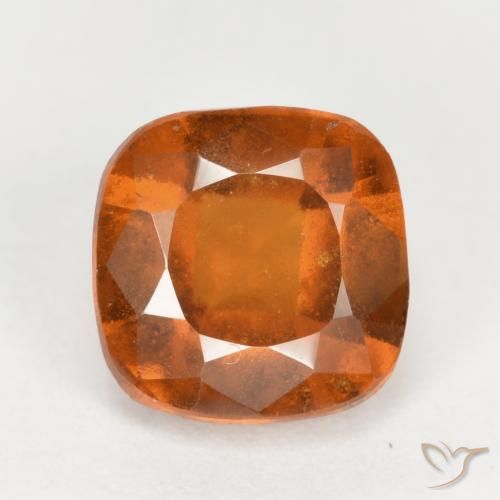 2.36ct 天然 ディープオレンジ ヘソナイトガーネット, クッション, VS-SI
