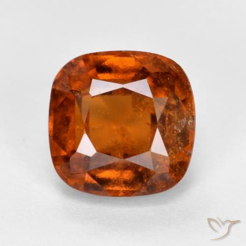 2.31ct 天然 ディープオレンジ ヘソナイトガーネット, クッション, SI
