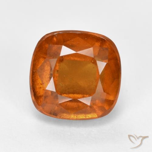 2.66ct 天然 ディープオレンジ ヘソナイトガーネット, クッション, VS-SI
