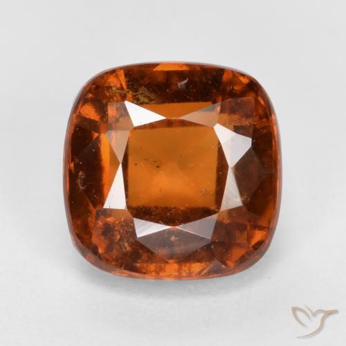 2.30ct 天然 ダークオレンジ ヘソナイトガーネット, クッション, VS-SI