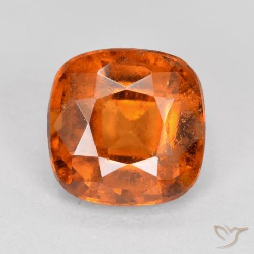 2.00ct 天然 ディープオレンジ ヘソナイトガーネット, クッション, VS-SI