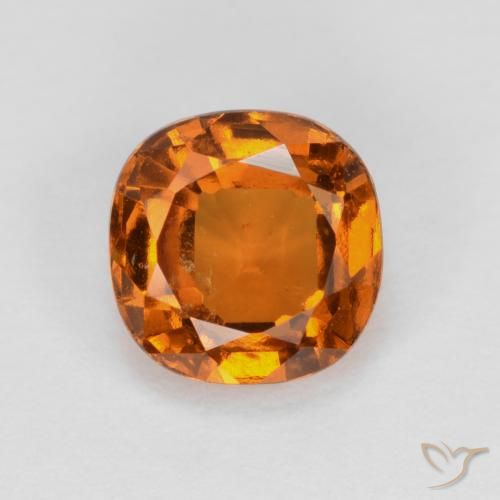 1.21ct 天然 ディープオレンジ ヘソナイトガーネット, クッション, VS-SI