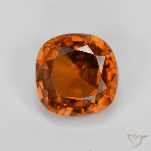 1.46ct 天然 ダークオレンジ ヘソナイトガーネット, クッション, VS-SI