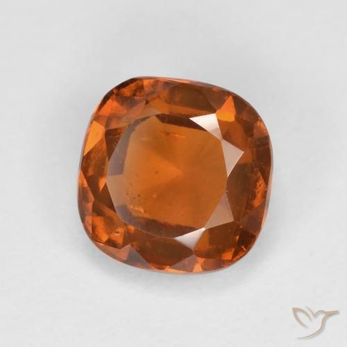 1.79ct 天然 ミディアムダークオレンジ ヘソナイトガーネット, クッション, VS-SI