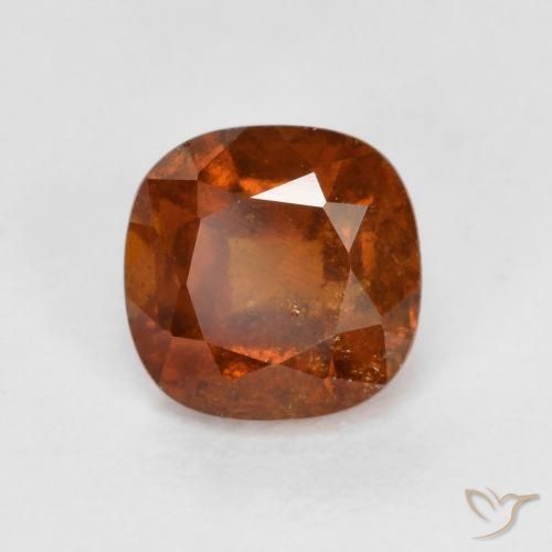 1.34ct 天然 ディープオレンジ ヘソナイトガーネット, クッション, VS-SI