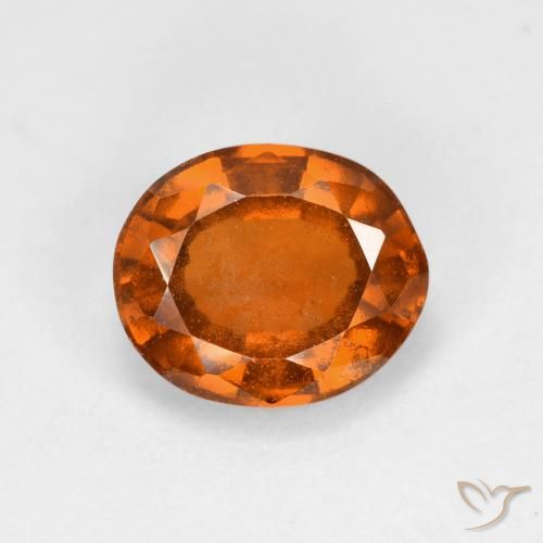 2.01ct 天然 赤みがかったオレンジ ヘソナイトガーネット, 楕円形, VS