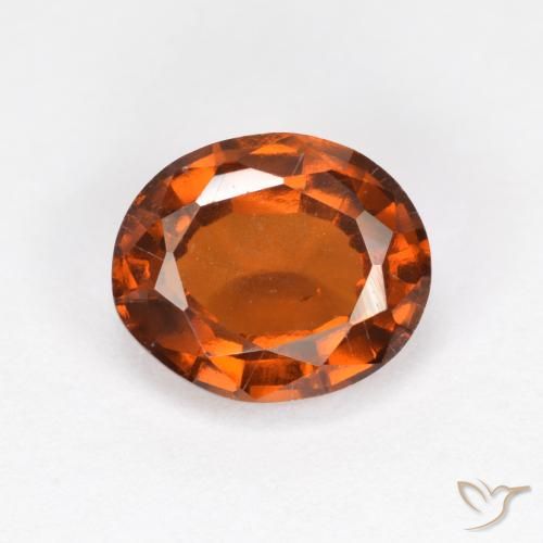 2.23ct 天然 アンバーオレンジ ヘソナイトガーネット, 楕円形, VS-SI