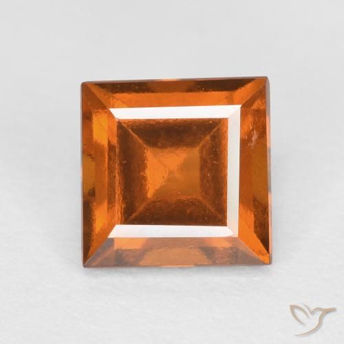 1.47ct 天然 ディープオレンジ ヘソナイトガーネット, 四角形, VS