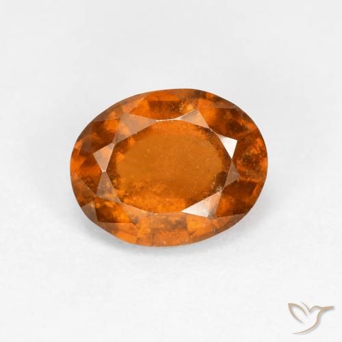 1.69ct 天然 ディープオレンジ ヘソナイトガーネット, 楕円形, VS
